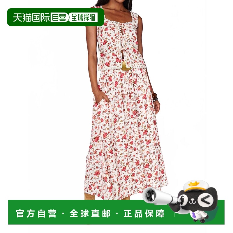 自营show me your mumuAdrianna Maxi Skirt In Roses - roses 美