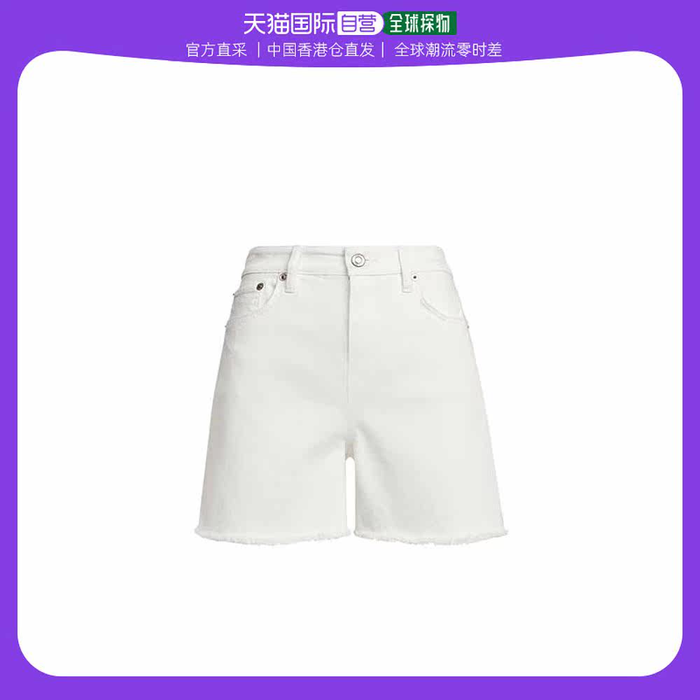 香港直邮潮奢 Lauren Ralph Lauren 女士高腰牛仔短裤