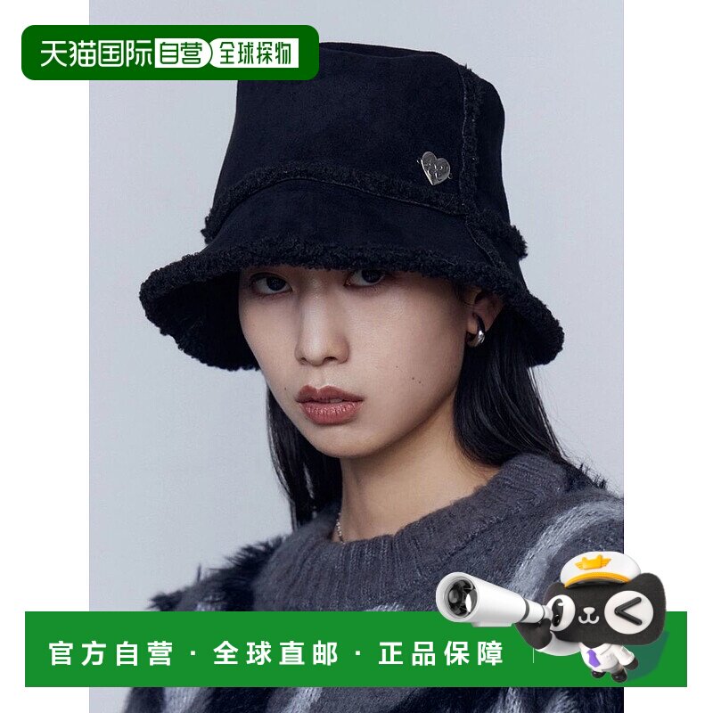 1h可退 日本直邮EMODA 女装 仿麂皮拼接毛绒 针织桶帽 0425609560