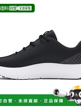 【日本直邮】安德玛UA W Charged Surge 4 WIDE女款跑步鞋黑/白色