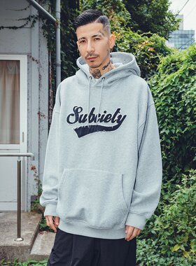 Subciety 男女同款GLORIOUS流苏字母宽松连帽卫衣 10531697