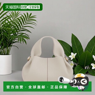 自营欧洲直邮POLENE Numero Neuf Mini女士粉笔白小牛皮手提包