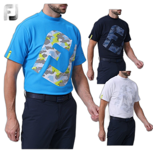 日本直邮FOOTJOY 高尔夫服装男士短袖小高领衬衫 FJ-S24-S08 吸水