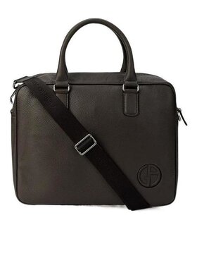 Giorgio Armani 徽标公文手提包 Y2P047YB42J80005