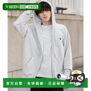 1h可退 日本直邮U.S. POLO ASSN. 男女同款 加绒宽松半拉链连帽衫