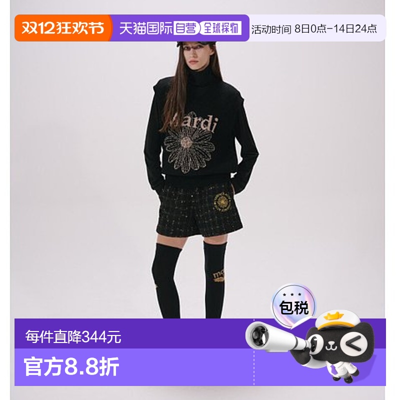 韩国直邮MARDI MERCREDI ACTIF 紧身裤短裤休闲裤AFK33VSP001BKGD