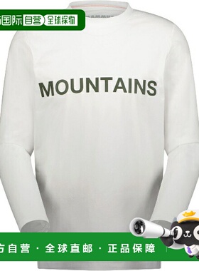 日本直邮MAMMUT QD 标志印花长袖T恤 AF 男士户外长袖T恤 1016010