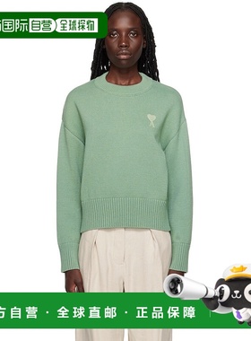 1h可退 香港直邮潮奢 Ami Paris 男士 独家发售绿色 Ami de Cœur