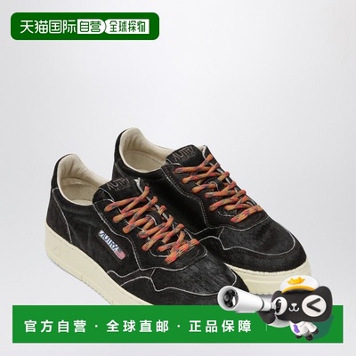 1h可退 香港直邮AUTRY 女士 MEDALIST 巧克力色小马皮运动鞋 AULW