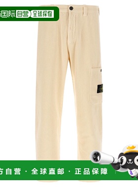 香港直邮Stone Island 石头岛 男士 標誌貼片燈芯絨褲子 K2S15310