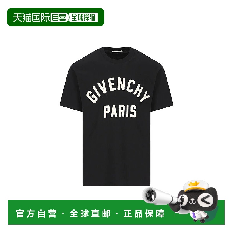 香港直邮GIVENCHY 男士T恤 BM71NK3YRS004P26 SS2026 黑色