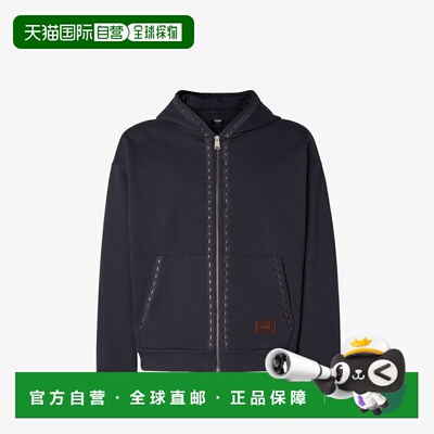 香港直邮FENDI 男士卫衣 FY1360AUPBF0QB0 AW2026 黑色 Zippered