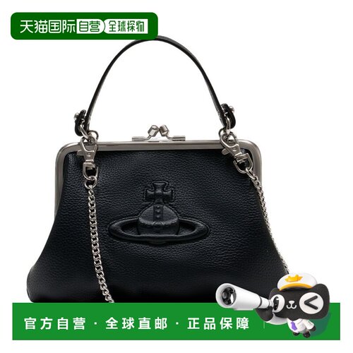 Vivienne Westwood Logo口金包单肩包斜挎包 4B01001DWS000D