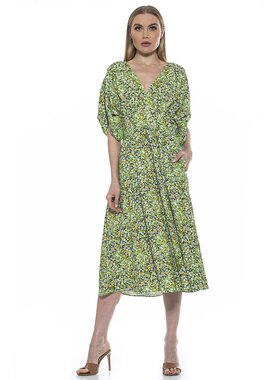 alexia admor【美国奥莱】直发 八月漏袖连衣裙粉红色