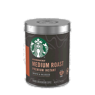 美国直邮starbucks星巴克咖啡粉速溶罐装浓香醇厚口感顺滑冲饮90g