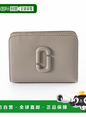 日本直邮MARC JACOBS THE LEATHER COVERED J Mark 迷你折叠钱包