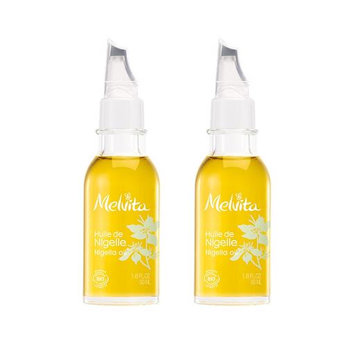Melvita蜜威特平衡油脂去痘去黑头有机黑草种子油50mlx2瓶装