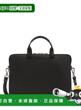 自营欧洲直邮Tumi途明 Voyageur女士黑色/枪灰色尼龙双拉链斜挎包