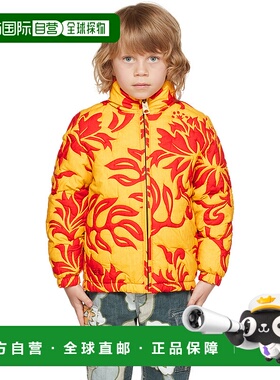 1h可退 香港直邮潮奢 Erl 女童 黄色绗缝儿童夹克童装 ERL06KC001