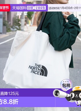 日本直邮 The North Face 包男女款手提包奶油 THE SHOPPER BAG I