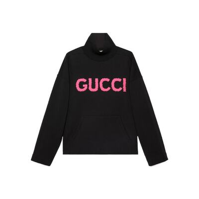 Gucci 高领落肩卫衣 776844XJGDL