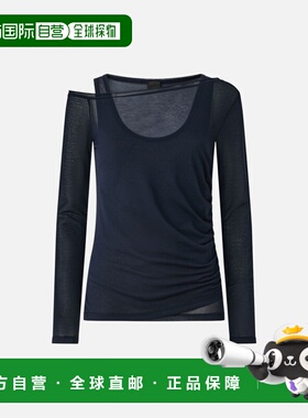 香港直邮PINKO 女士T恤 106456A2CLG56 SS2026 深蓝色 PINKO JUST