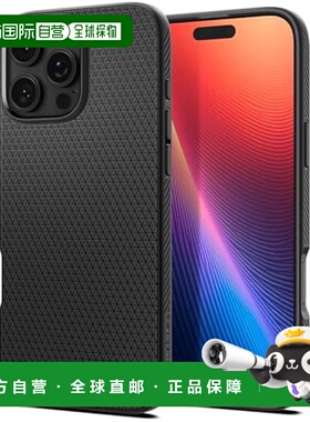 【日本直邮】SPIGEN iPhone16Pro壳 TPU缓冲耐冲击 哑黑 ACS08117