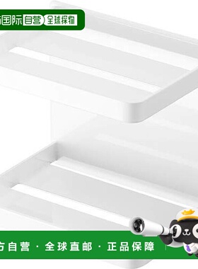 【日本直邮】山崎实业 浴室磁性肥皂托盘 2层 白色 约W12XD8.5XH1