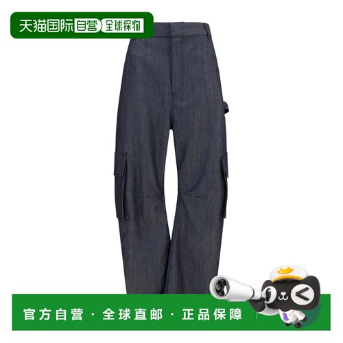 香港直邮BALENCIAGA 女士休闲裤 A002ADTUT444100 AW2026 蓝色