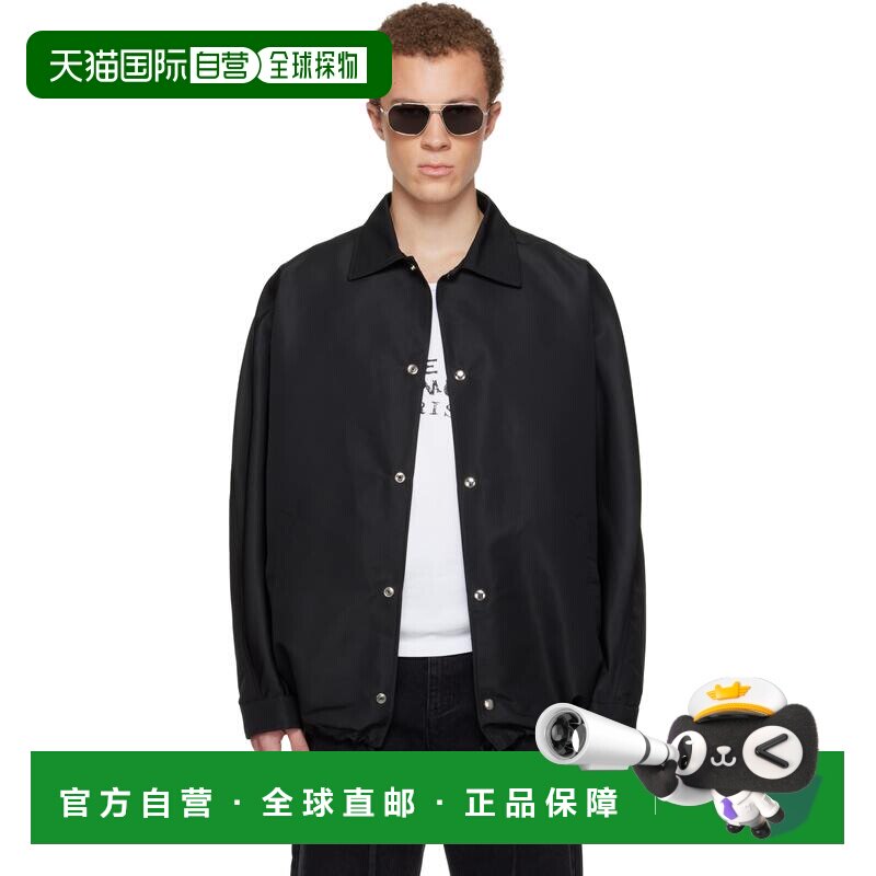 1h可退 香港直邮潮奢 Givenchy 纪梵希 男士 黑色夹克 BM01G3166P