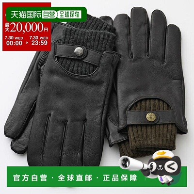 日本直邮DENTS 5-9209 Buxton皮革手套手套臂环智能手机兼容男士