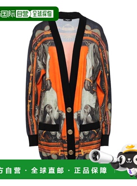 1h可退 香港直邮Balmain 巴尔曼 女士 针织开衫 orange橙色 舒适