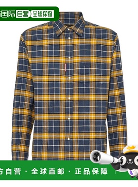 香港直邮Dsquared2 长袖男装法兰绒衬衫 S71DM0739D35132