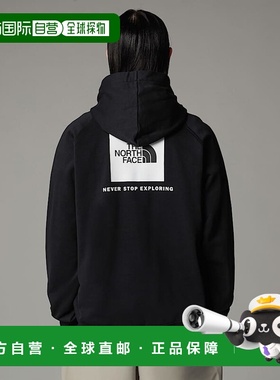 自营欧洲直邮北面Redbox 男士插肩袖连帽衫TheNorthFace羊毛卫衣