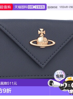 日本直邮Vivienne Westwood三折钱包 蓝色 男女通用 5115002EW S0