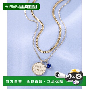 1h可退 日本直邮23区女士多色水晶吊坠短链项链 AS3DGS6101珍珠