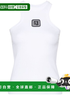 1h可退 香港直邮Balmain 巴尔曼 女士 印花无袖背心 DF1EB045BC49