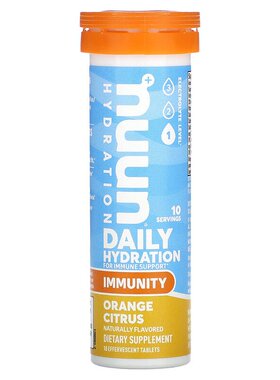 香港直发Nuun机体抵抗泡腾补充剂柑橘味易于吸收消化10粒