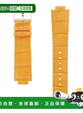 自营欧洲直邮LV路易威登 Tambour黄色皮革针扣闭合表带男女通用