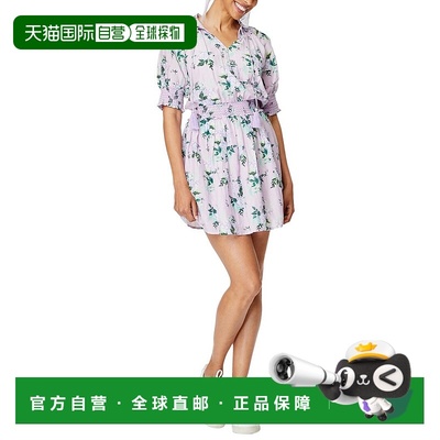 自营 Roller Rabbit Twilight Dahlia Fiorella 真丝混纺连衣裙 -