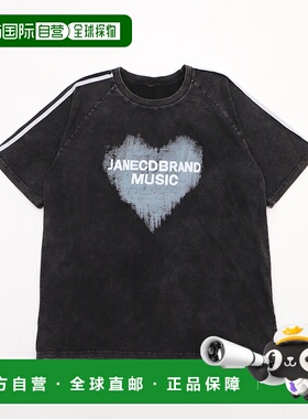 1h可退 日本直邮Figments 女士大码心形LOGO短袖T恤 FG25SS144