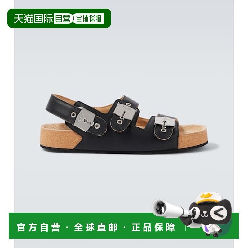 香港直邮Balenciaga 巴黎世家 男士 x Scholl 皮质凉鞋,流行男鞋,时尚休闲鞋,淘宝优惠券,粉丝福利购,淘宝优惠卷