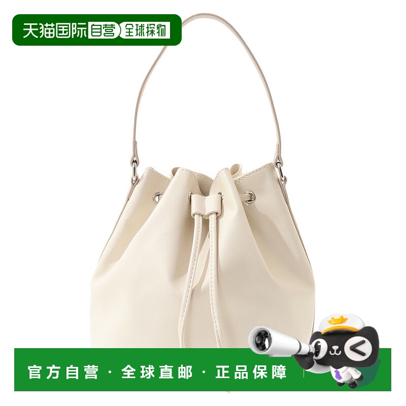 1h可退 日本直邮earth music&ecology女士双色手柄抽绳包 01