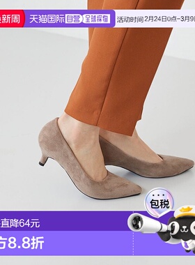 日本直邮Menue 中跟女式浅口鞋 ME8623BW02032 黑色高跟女鞋单鞋