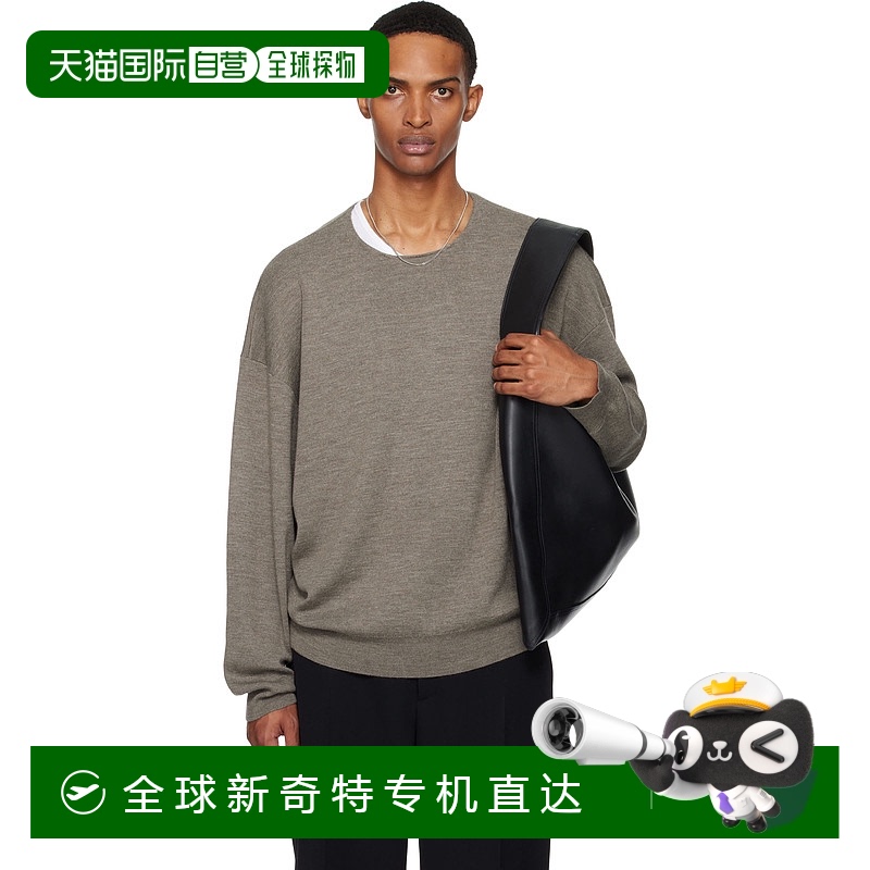 1h可退 香港直邮潮奢 Essentials 男士 灰褐色 Merino Long Sleev