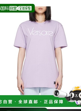 香港直邮VERSACE 女士T恤 10126151A115942LC70 AW2024 紫色