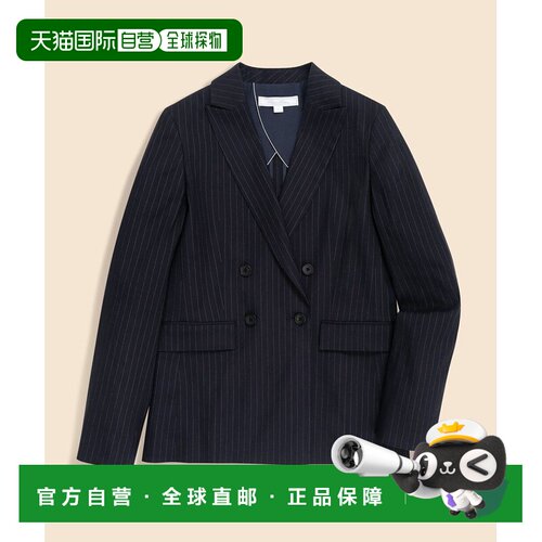 1h可退 日本直邮BROOKS BROTHERS 女装 亚麻混纺双排扣峰领西装外