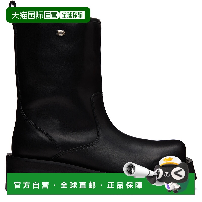 1h可退 香港直邮潮奢 Diesel 迪赛 男士 黑色 D-Texan Bk 踝靴 Y0
