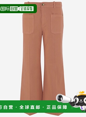 香港直邮CHLOÉ 女士休闲裤 CH25SPA2136582A SS2025 粉红色