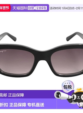 自营Salvatore Ferragamo Grey Square Ladies Sunglasses SF1012